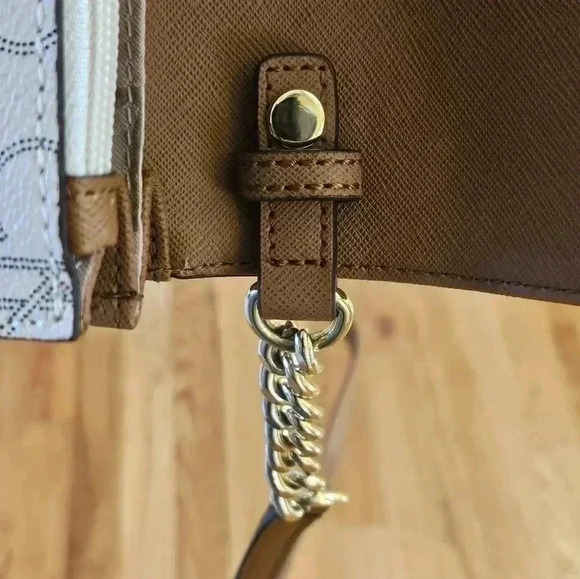 Calvin Klein Monogram Logo Convertible Clutch Crossbody Purse - Picture 6 of 11